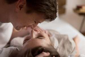 Couple having their intimacy moments